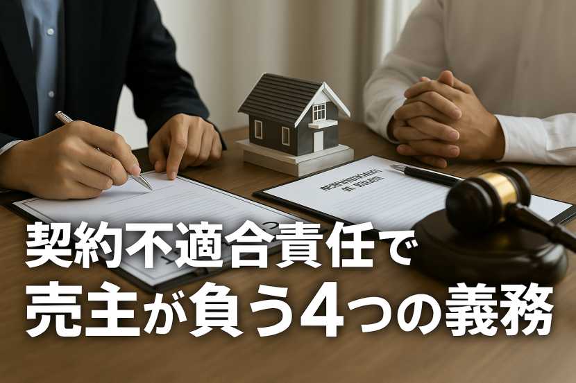 契約不適合責任で売主が負う4つの義務1