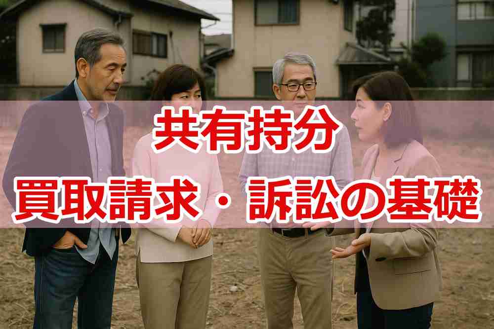 共有持分の買取請求・訴訟の基礎