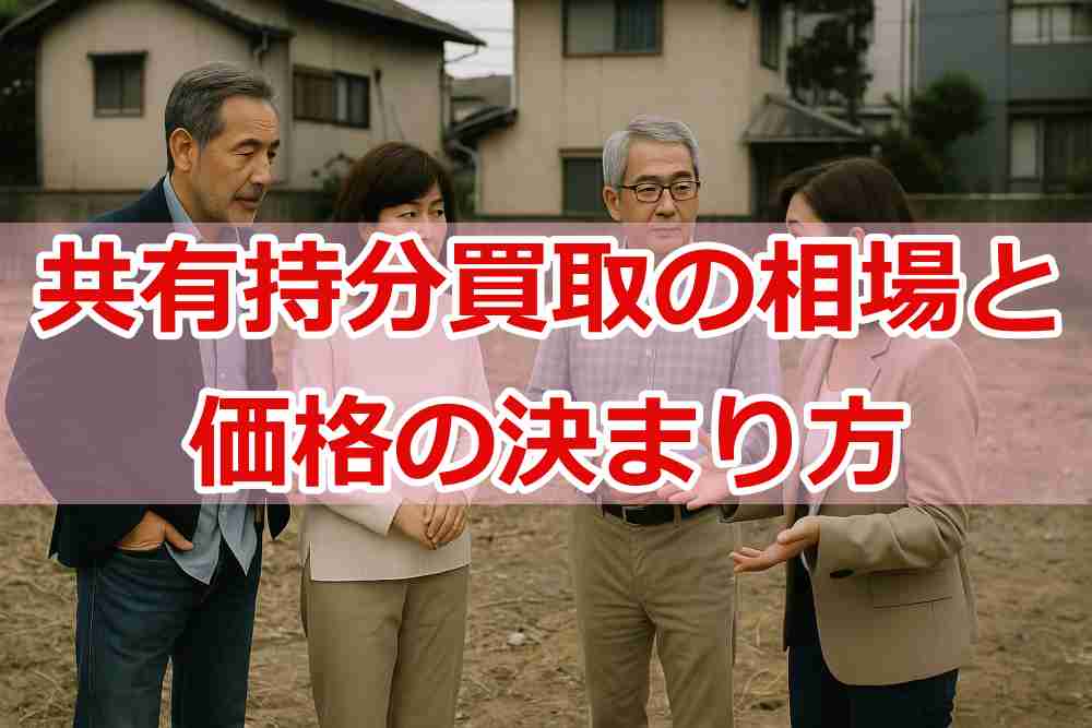 共有持分買取の相場と価格の決まり方