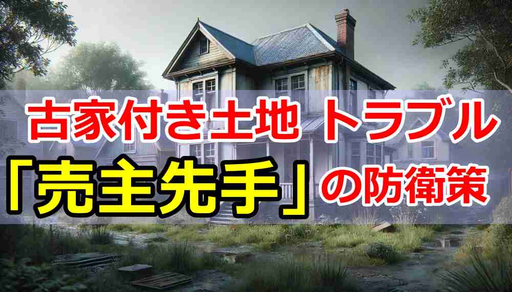 古家付き土地 トラブル｜売主が“先手”