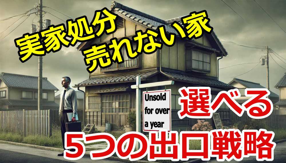 親の死後の実家処分や1年以上売れない家で選べる5つの出口戦略