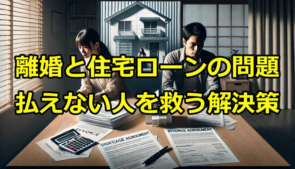 離婚と住宅ローン｜払えない人を救う任意売却と業者活用法