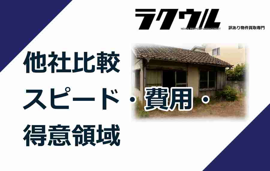 他社比較｜スピード・費用・得意領域