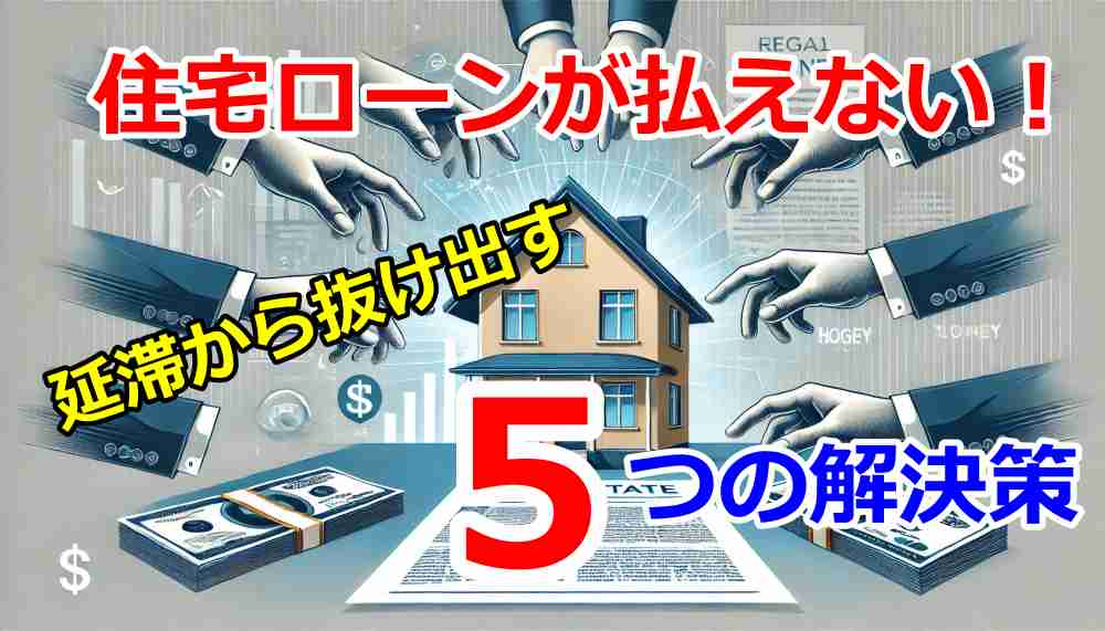 住宅ローンが払えない！延滞から抜け出すための現実的な5つの解決策