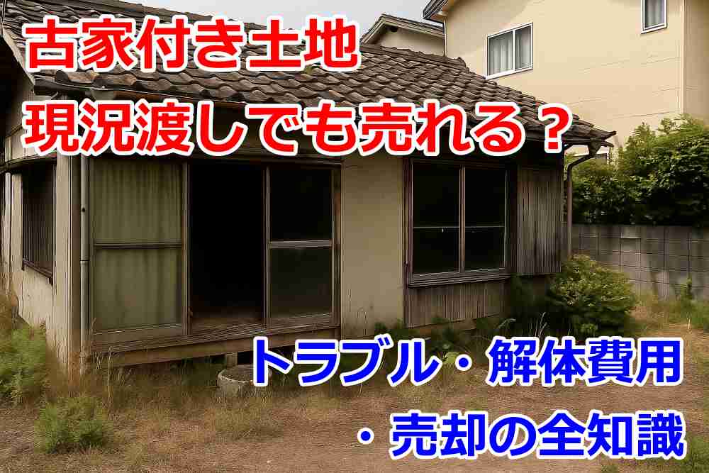 古家付き土地は現況渡しでも売れる？トラブル・解体費用・売却の全知識