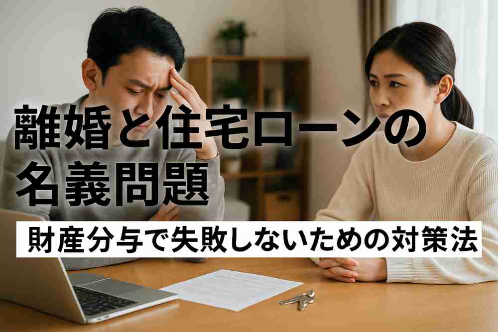 離婚と住宅ローンの名義問題｜財産分与で失敗しないための対策法