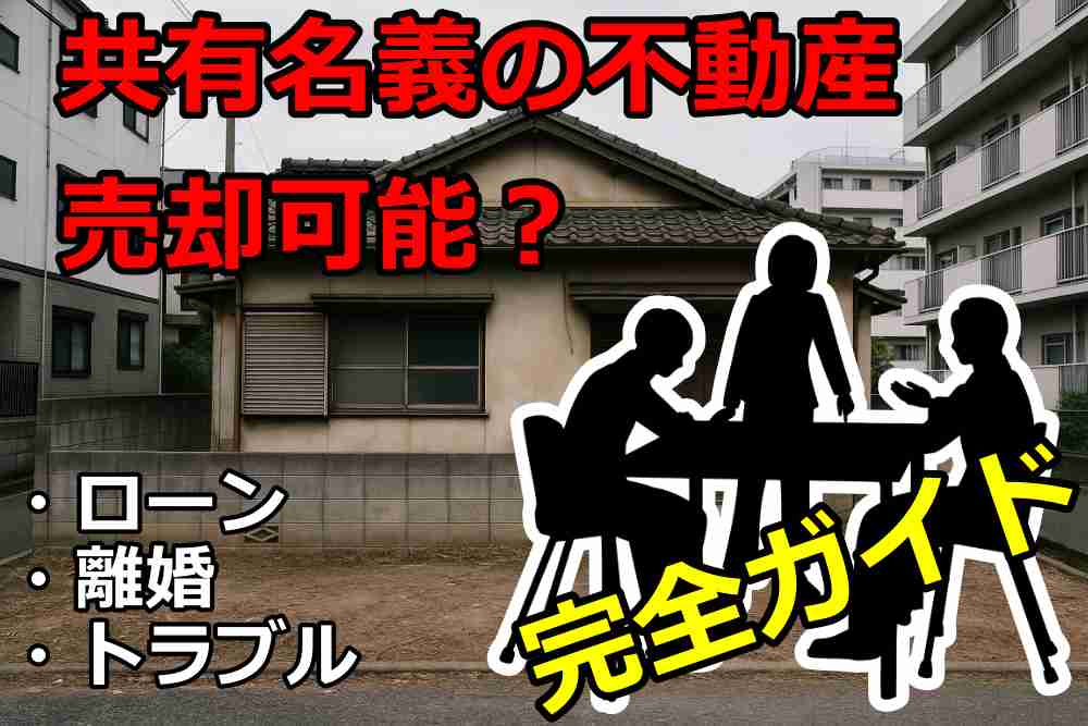 共有名義 不動産 売却 ローン 離婚 相続トラブル