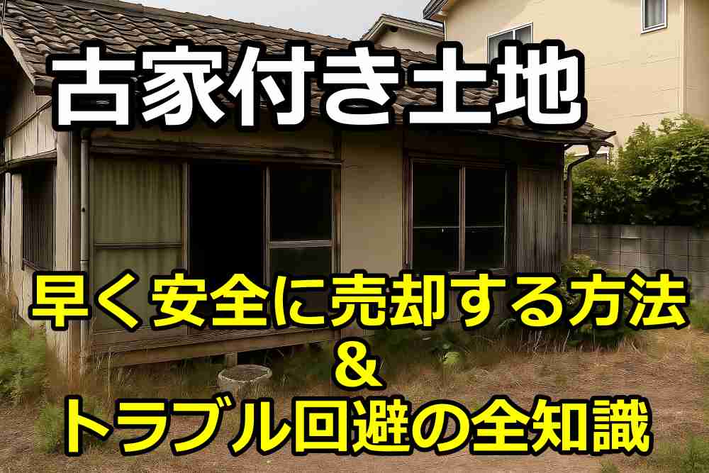古家付き土地を早く安全に売却する方法｜トラブル回避の全知識
