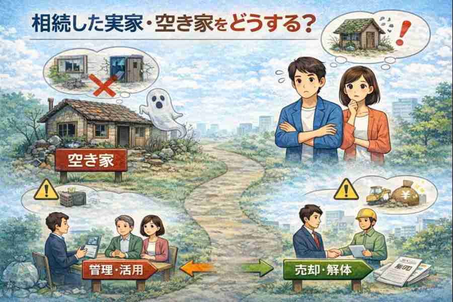 相続した実家・空き家をどうする？放置リスクと判断の順番
