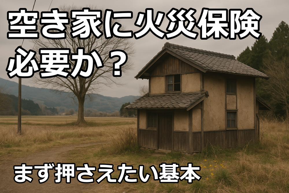 空き家 火災保険1