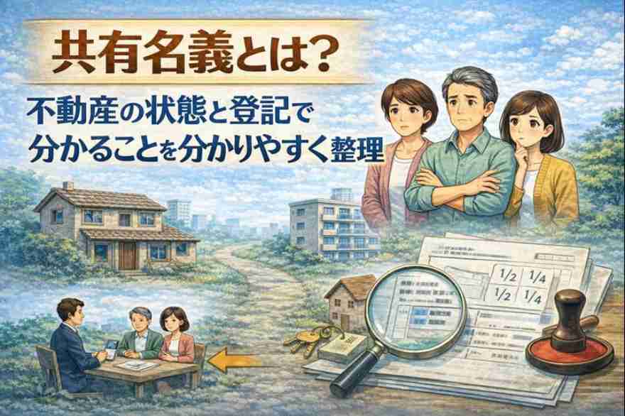 共有名義とは？不動産の状態と登記で分かることを分かりやすく整理