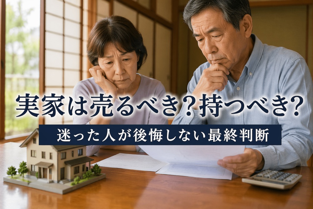 実家は売るべき？持つべき？迷った人が後悔しない最終判断