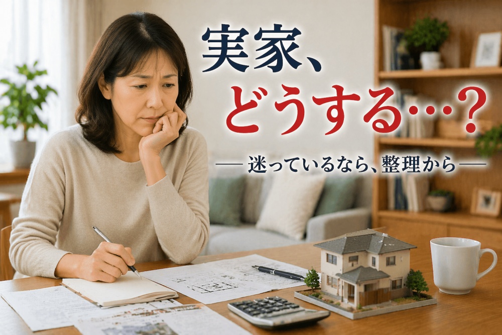 実家を売るか迷っている人が、最初に整理しておきたいこと