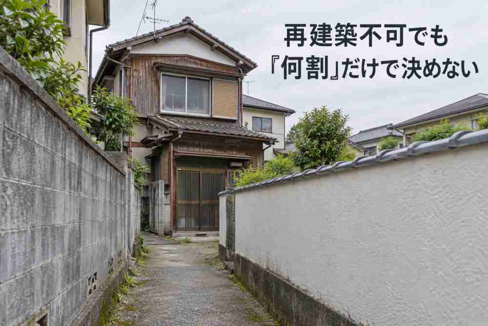 再建築不可物件の査定額・相場2