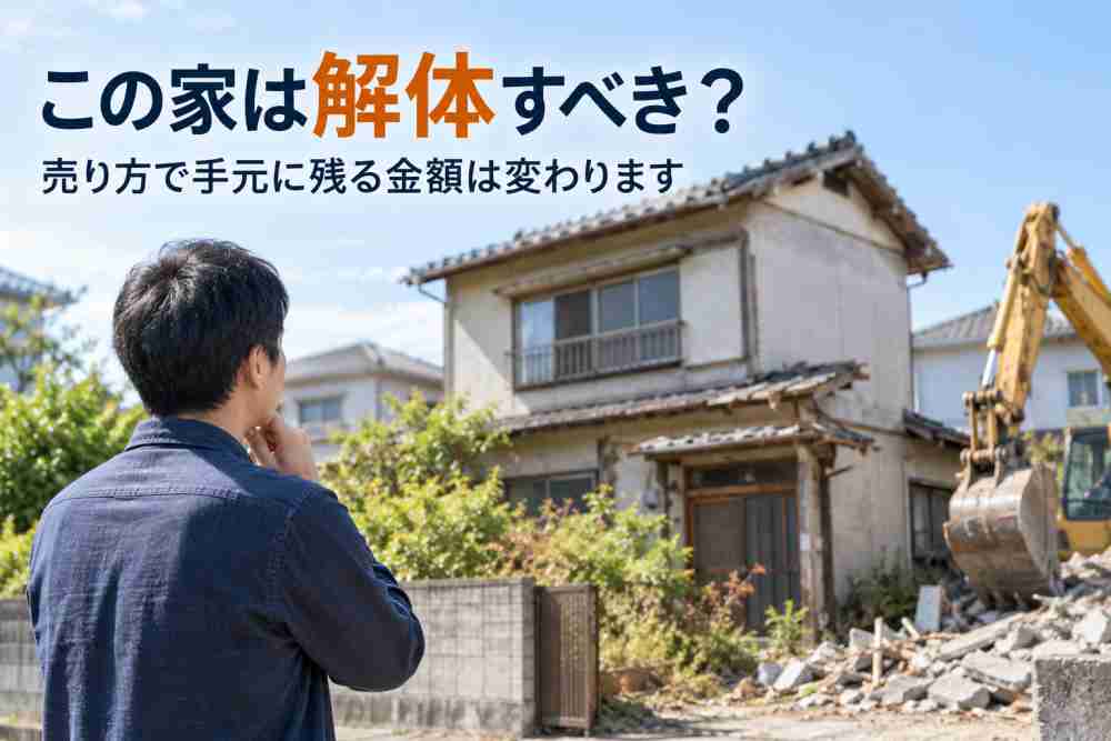 売れない家を解体すべきか判断する方法