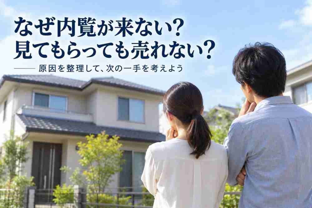 家の内覧が来ない・内覧はあるのに売れない原因と見直し方