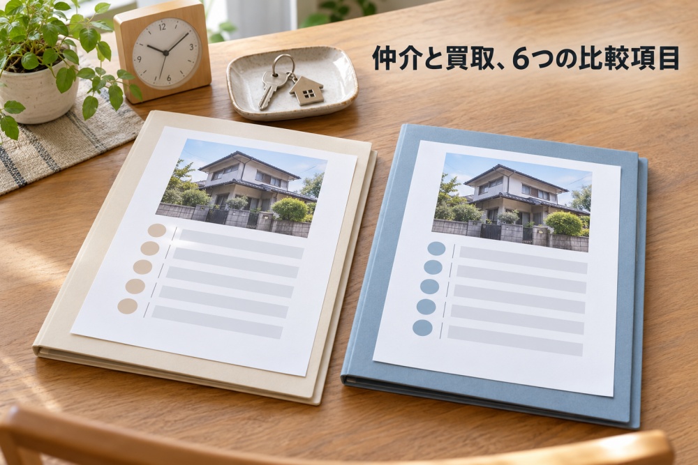 仲介と買取、6項目を比較-2