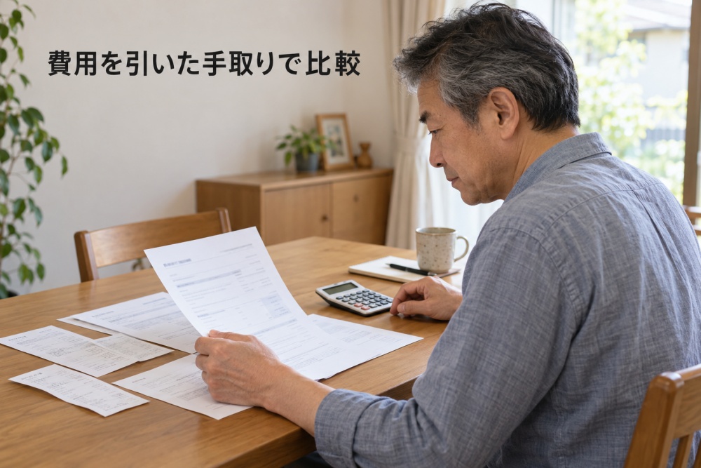 査定額ではなく手取りを比較-3